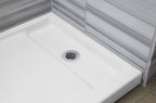 KOHLER K-9166-NY Bellwether 60" X 32" Alcove Shower Base, Right Offset Drain - Dune