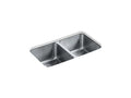 KOHLER K-3171-HCF-NA Undertone Preserve 31-1/2" Undermount Double-Bowl Kitchen Sink