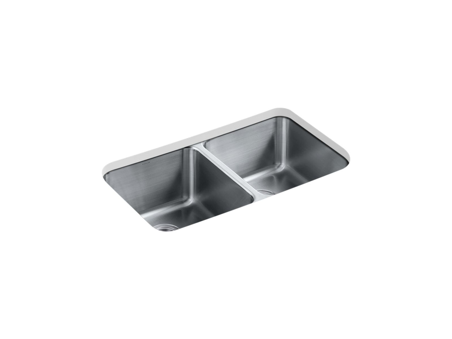 KOHLER K-3171-HCF-NA Undertone Preserve 31-1/2" Undermount Double-Bowl Kitchen Sink