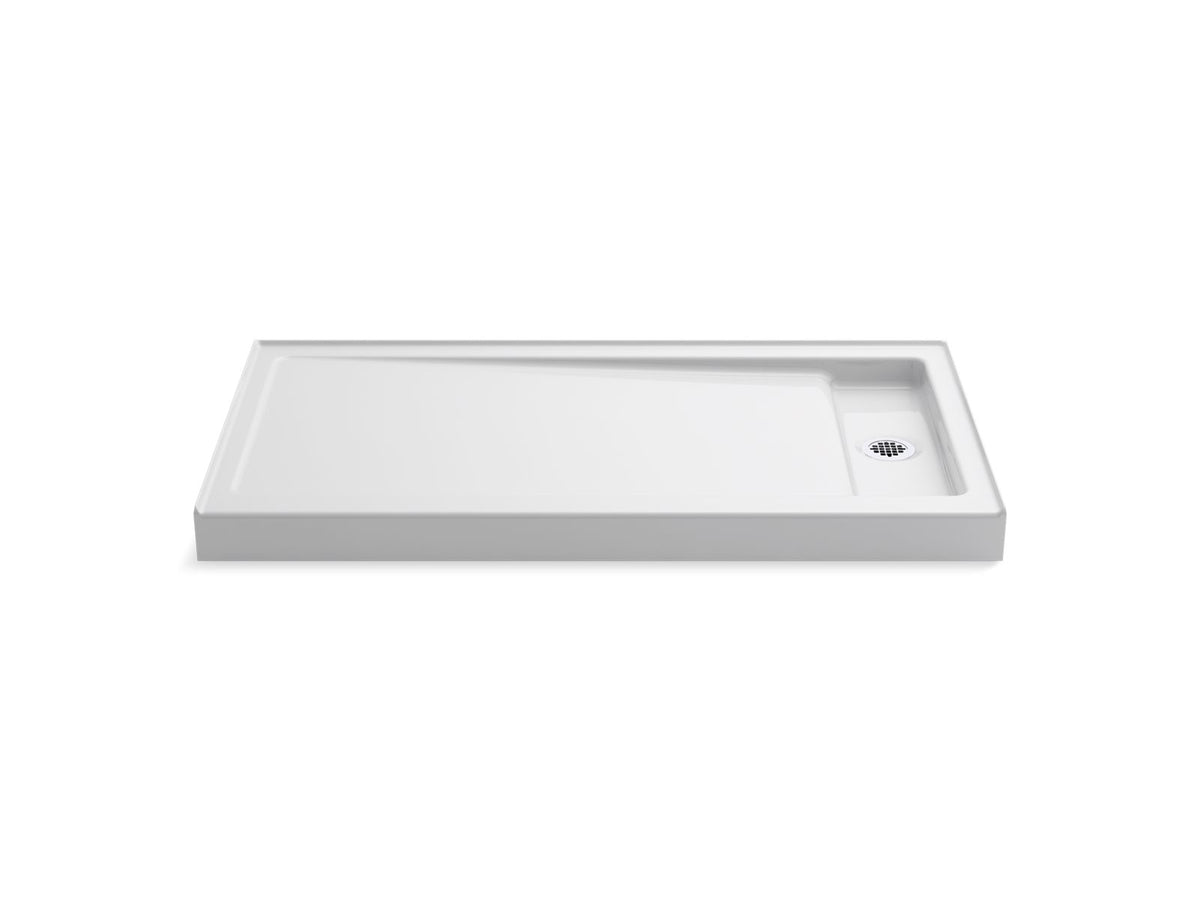 KOHLER K-9166-NY Bellwether 60" X 32" Alcove Shower Base, Right Offset Drain - Dune