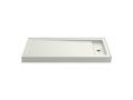 KOHLER K-9164-NY Bellwether 60" X 32" Alcove Shower Base, Right Drain - Dune