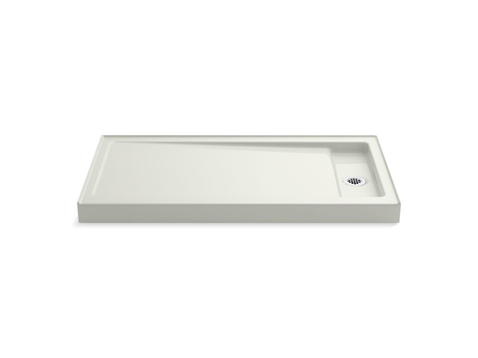 KOHLER K-9164-NY Bellwether 60" X 32" Alcove Shower Base, Right Drain - Dune