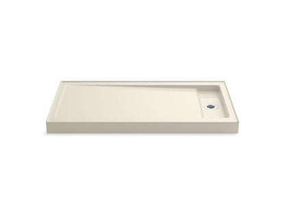 KOHLER K-9166-96 Bellwether 60" x 32" alcove shower base, right offset drain - Biscuit