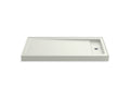 KOHLER K-9166-NY Bellwether 60" X 32" Alcove Shower Base, Right Offset Drain - Dune