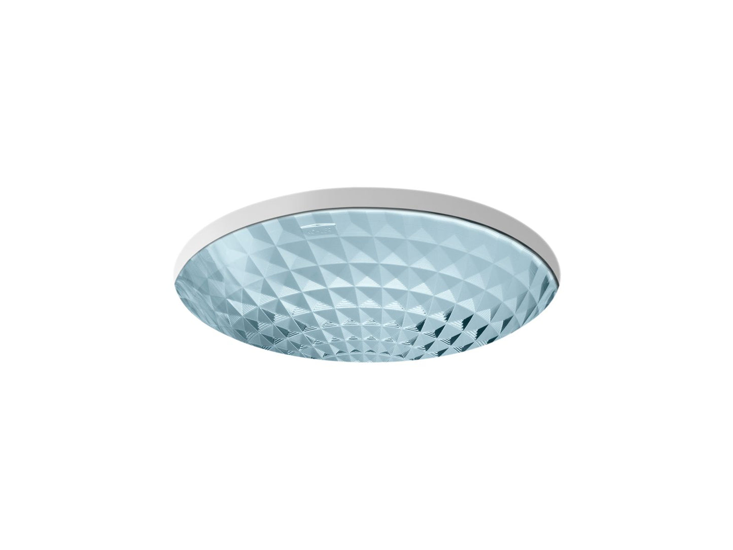 KOHLER K-2361-TG1 Kallos 16" Round Undermount Bathroom Sink, No Overflow In Translucent Dusk