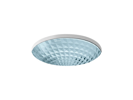 KOHLER K-2361-TG1 Kallos 16" round undermount bathroom sink, no overflow - Translucent Dusk