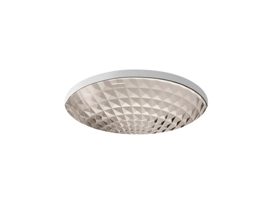 KOHLER K-2361-TG3 Kallos 16" round undermount bathroom sink, no overflow - Translucent Doe