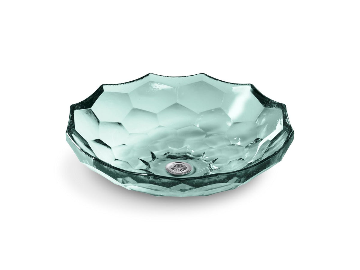 KOHLER K-2373-TG2 Briolette 17-1/2" Round Vessel Bathroom Sink, No Overflow - Translucent Dew