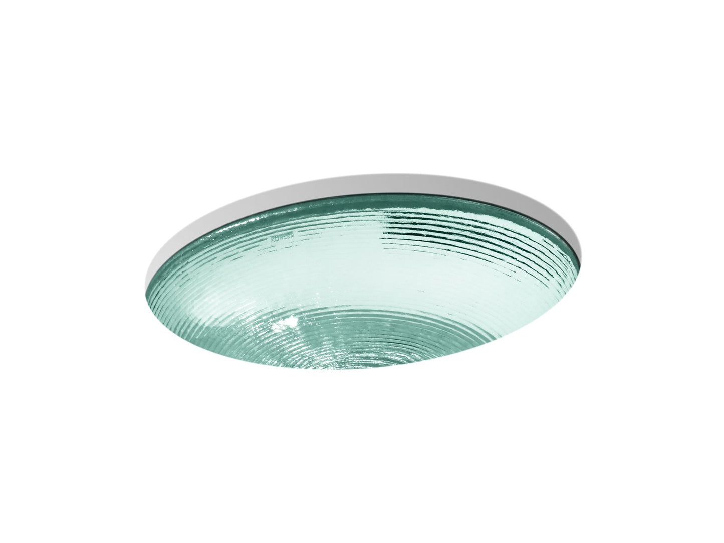 KOHLER K-2741-TG2 Whist 19" Oval Undermount Bathroom Sink, No Overflow In Translucent Dew