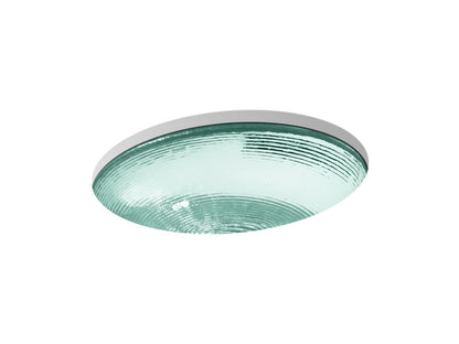 KOHLER K-2741-TG2 Whist 19" oval undermount bathroom sink, no overflow - Translucent Dew