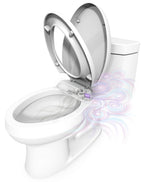 KOHLER K-5588-0 Purefresh Deodorizing Elongated Toilet Seat - White