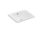 KOHLER K-5400-7 Iron Plains 18-1/2" Rectangular Drop-In/Undermount Bathroom Sink - Black Black