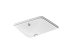 KOHLER K-5400-7 Iron Plains 18-1/2" Rectangular Drop-In/Undermount Bathroom Sink - Black Black
