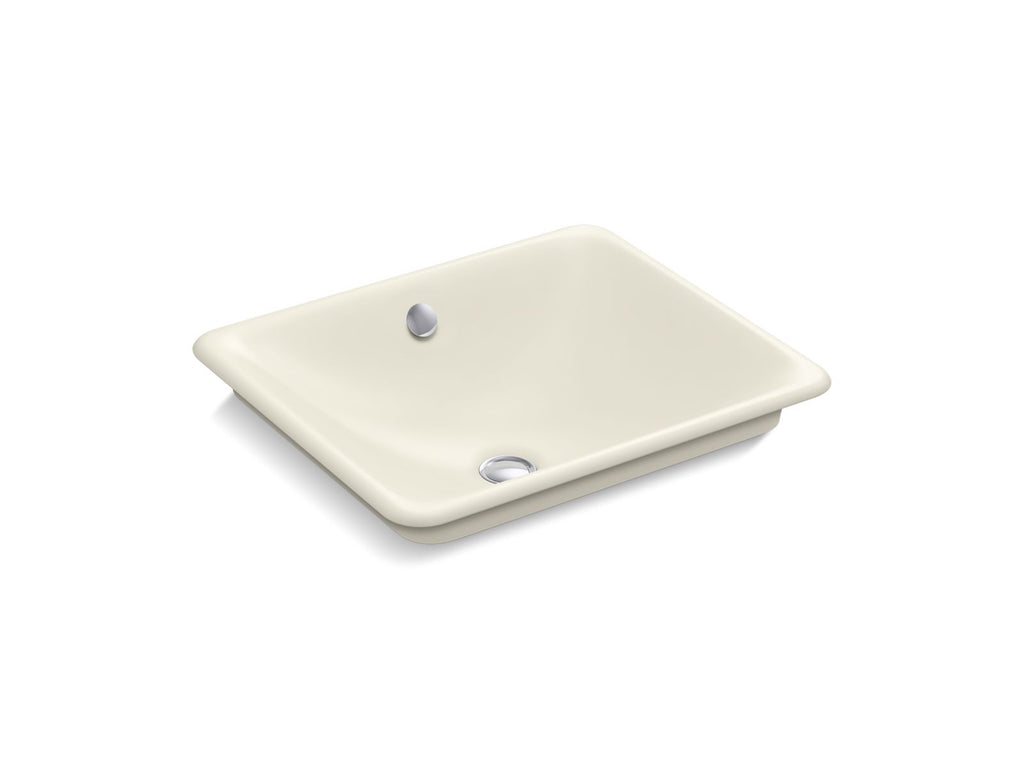 KOHLER K-5400-B-96 Iron Plains 18-1/2" Rectangular Vessel Bathroom Sink - Biscuit