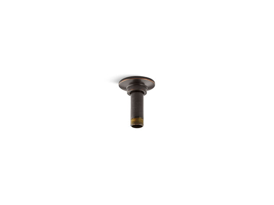 KOHLER K-7396-2BZ 3" Ceiling-Mount Single-Function Rainhead Arm And Flange In Oil-Rubbed Bronze