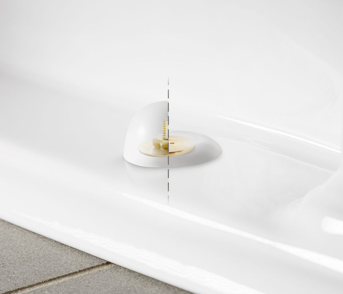 KOHLER K-5420-0 Clean Caps Low-Profile Toilet Bolt Caps - White