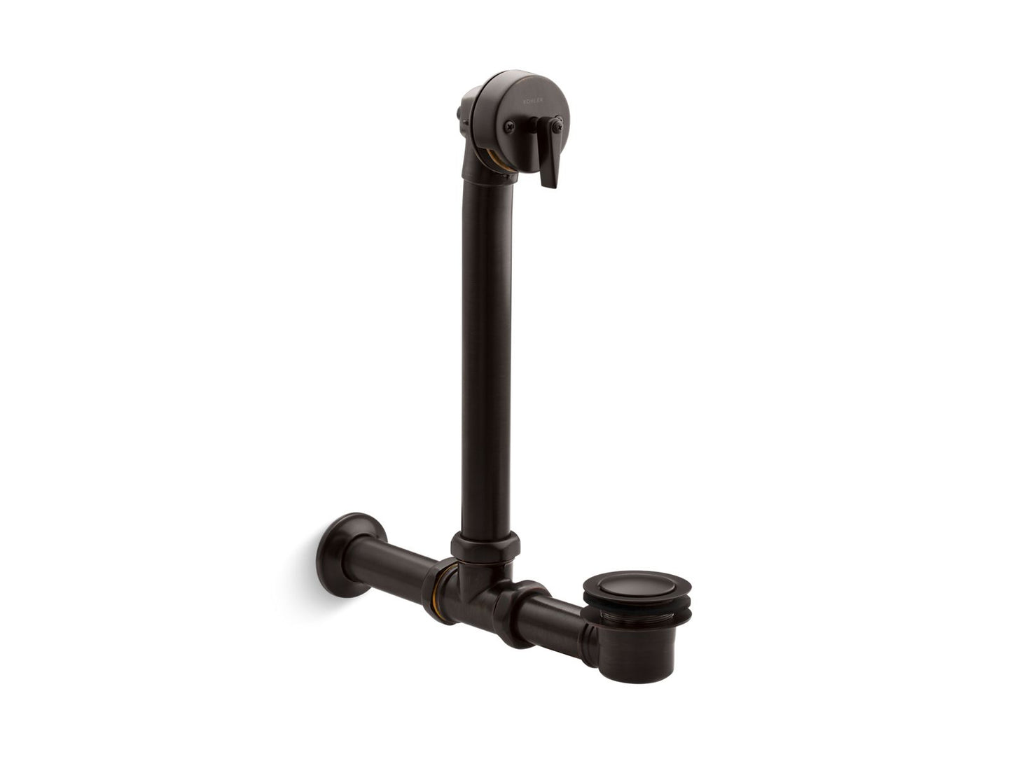 KOHLER K-7104-2BZ Iron Works Exposed Bath Drain For Above-The-Floor Installation In Oil-Rubbed Bronze