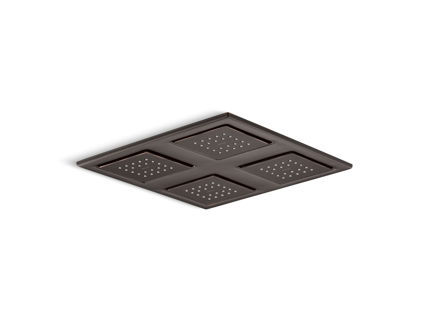 KOHLER K-98740-2BZ Watertile Rain Overhead Shower Panel With Four 22-Nozzle Sprayheads In Oil-Rubbed Bronze