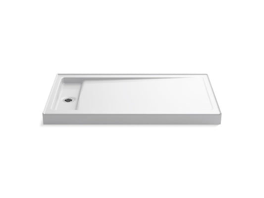 KOHLER K-9177-0 Bellwether 60" x 34" alcove shower base, left drain - White