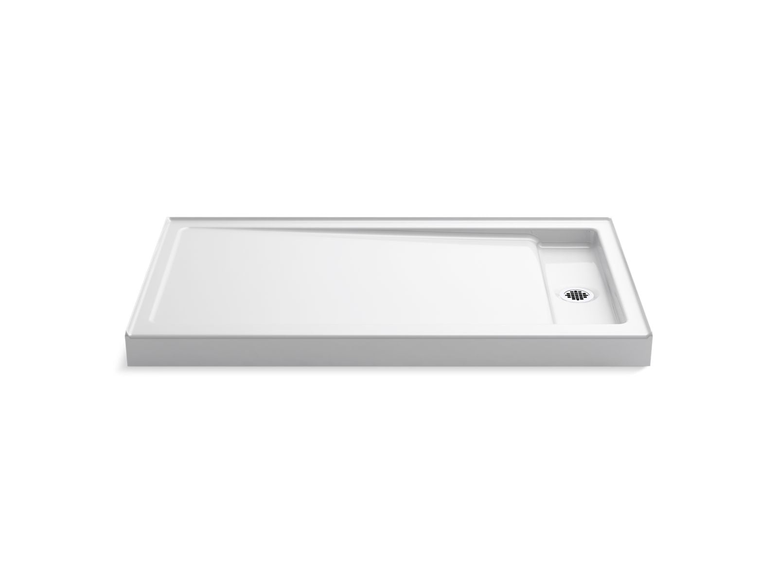 KOHLER K-9178-NY Bellwether 60" X 34" Alcove Shower Base, Right Drain - Dune