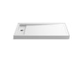KOHLER K-9193-0 Bellwether 60" X 34" Alcove Shower Base, Left Offset Drain - White