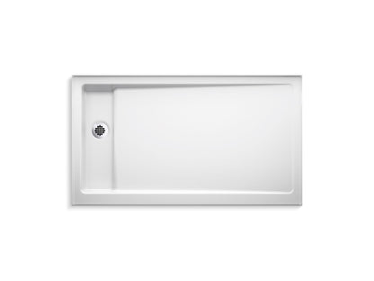 KOHLER K-9193-NY Bellwether 60" x 34" alcove shower base, left offset drain - Dune