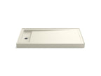 KOHLER K-9177-96 Bellwether 60" X 34" Alcove Shower Base, Left Drain - Biscuit
