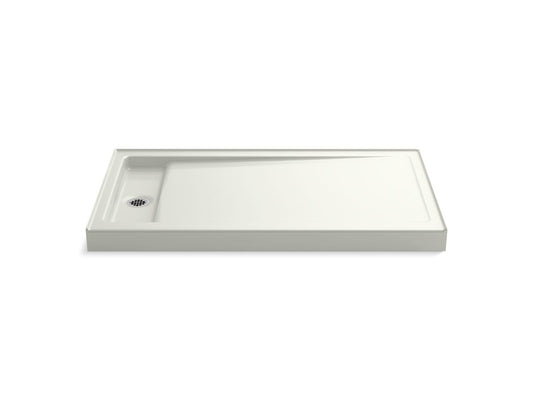 KOHLER K-9177-NY Bellwether 60" X 34" Alcove Shower Base, Left Drain In Dune