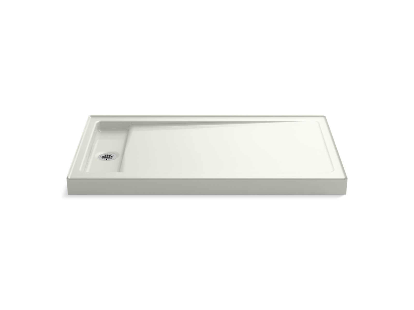 KOHLER K-9177-NY Bellwether 60" X 34" Alcove Shower Base, Left Drain - Dune