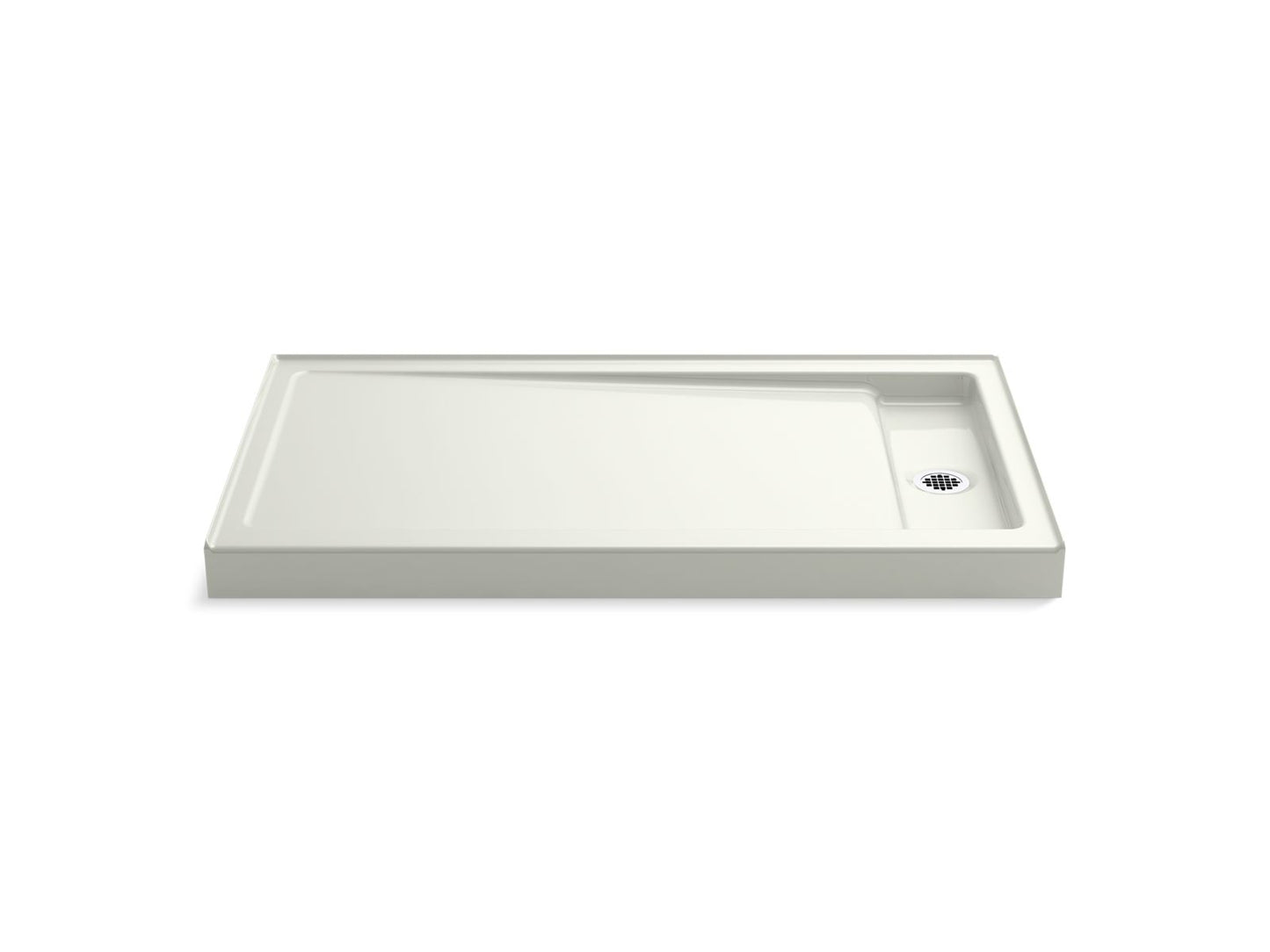 KOHLER K-9178-NY Bellwether 60" X 34" Alcove Shower Base, Right Drain In Dune