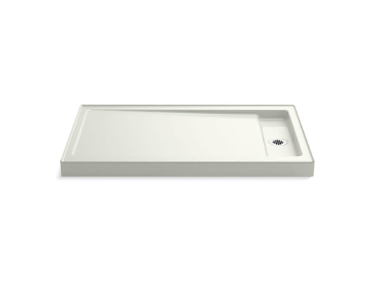 KOHLER K-9194-NY Bellwether 60" X 34" Alcove Shower Base, Right Offset Drain In Dune