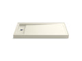 KOHLER K-9193-96 Bellwether 60" X 34" Alcove Shower Base, Left Offset Drain - Biscuit