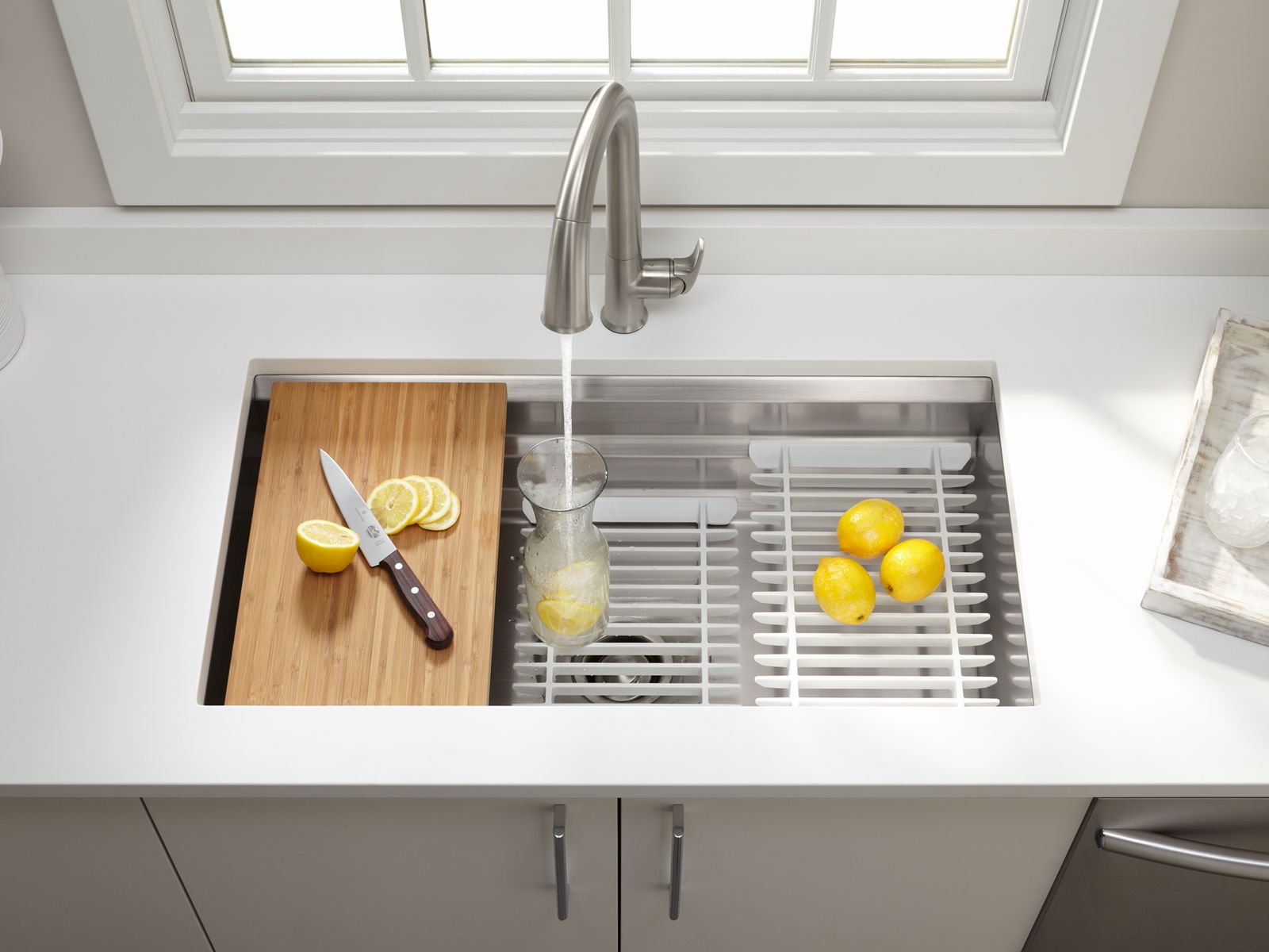 KOHLER K-5542-0 Multipurpose Grated Rack - White