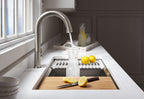 KOHLER K-23651-NA Prolific 29" Undermount Single-Bowl Workstation Kitchen Sink - Stainless Steel