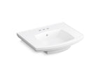 KOHLER K-24051-4-0 Kelston 23-3/4" Rectangular Pedestal Bathroom Sink - White