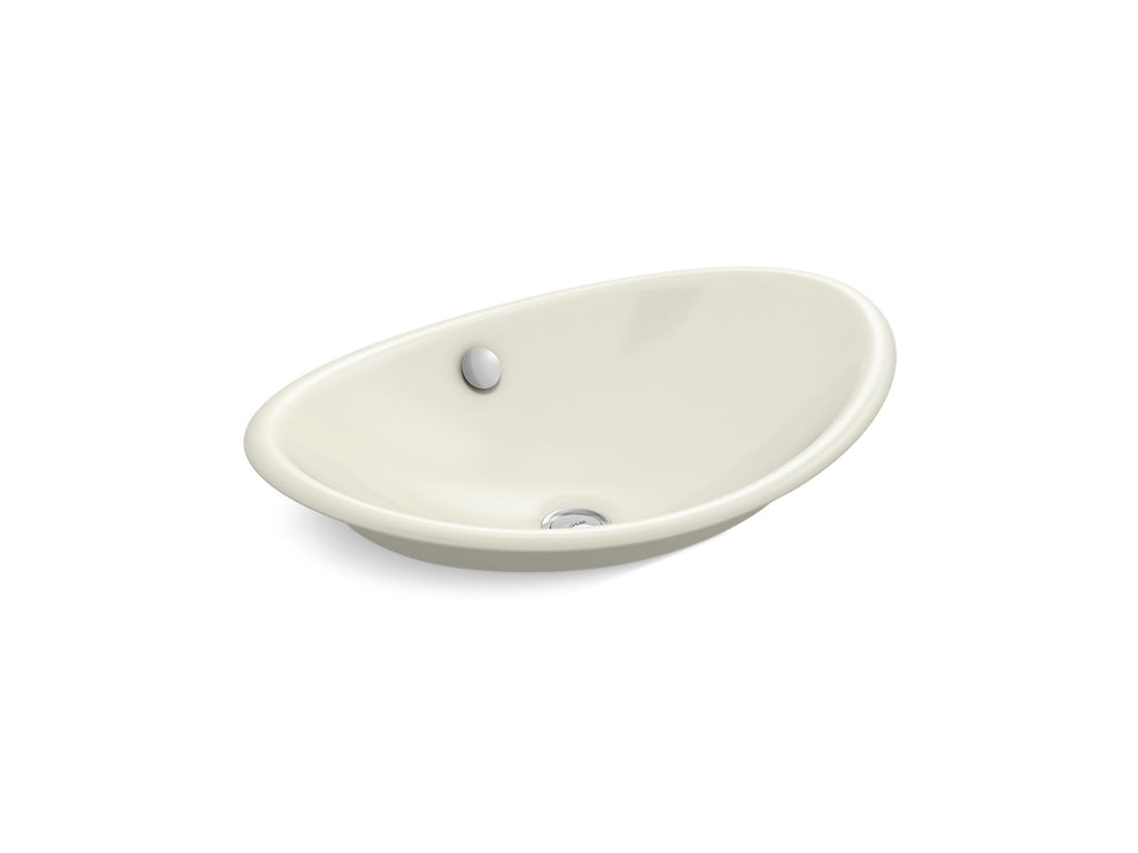 KOHLER K-5403-B-96 Iron Plains 20-3/4" Oval Vessel Bathroom Sink - Biscuit