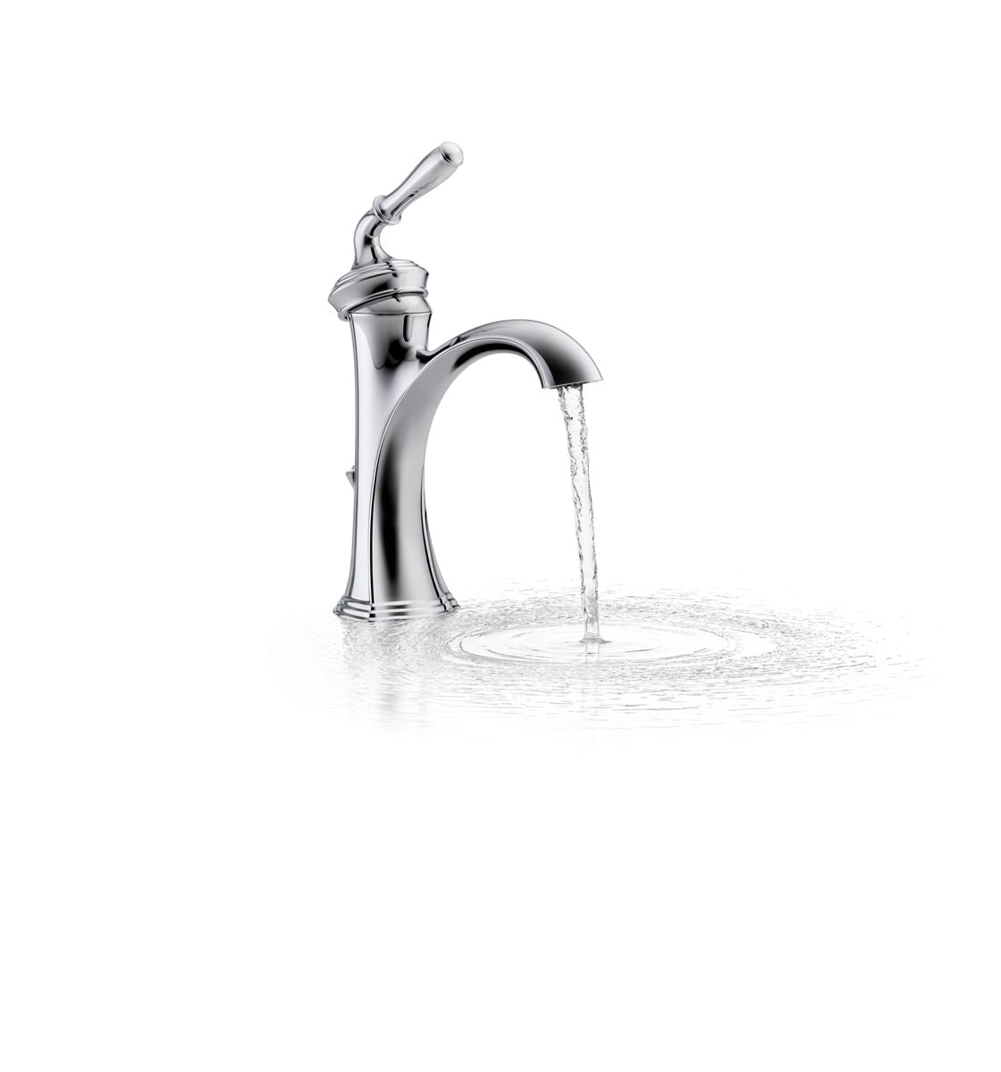 KOHLER K-193-4-CP Devonshire Single-Handle Bathroom Sink Faucet, 1.2 Gpm In Polished Chrome