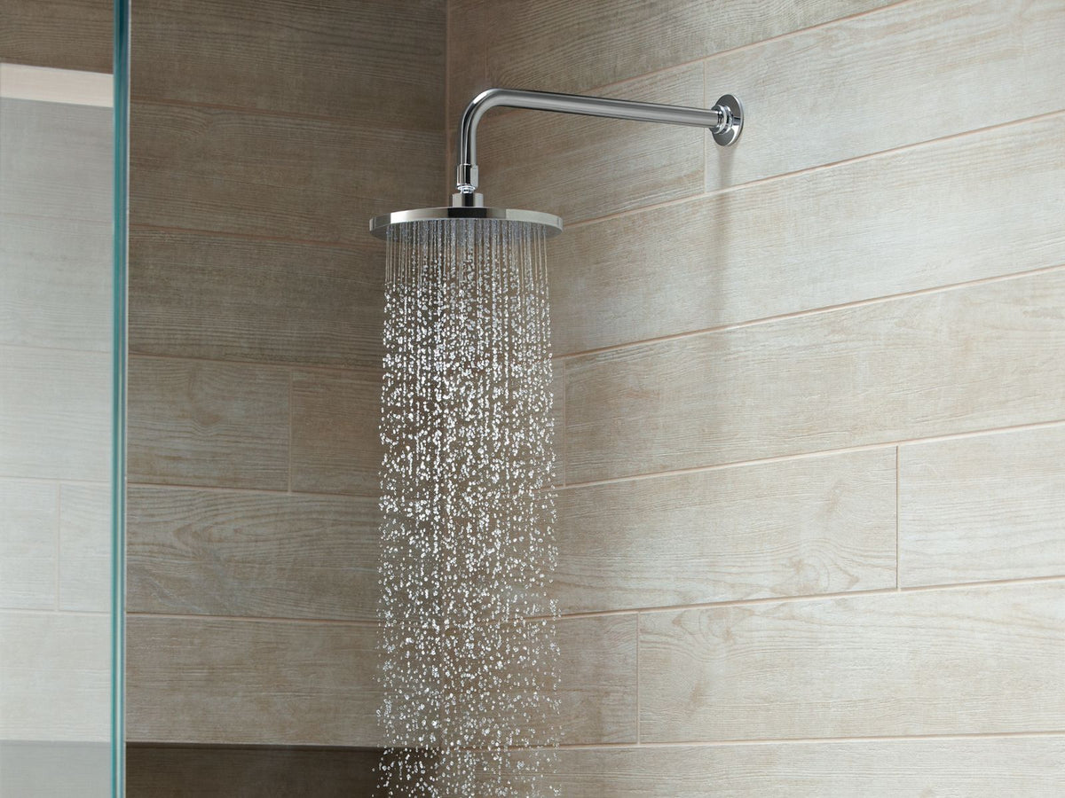 KOHLER K-13688-CP Contemporary Round 8" Single-Function Rainhead, 2.5 Gpm - Polished Chrome