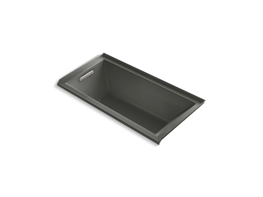 KOHLER K-1121-L-58 Underscore 60" X 30" Alcove Bath, Left Drain In Thunder Grey