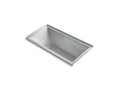 KOHLER K-1121-RW-95 Underscore 60" X 30" Alcove Bath With Bask Heated Surface, Right Drain In Ice Grey