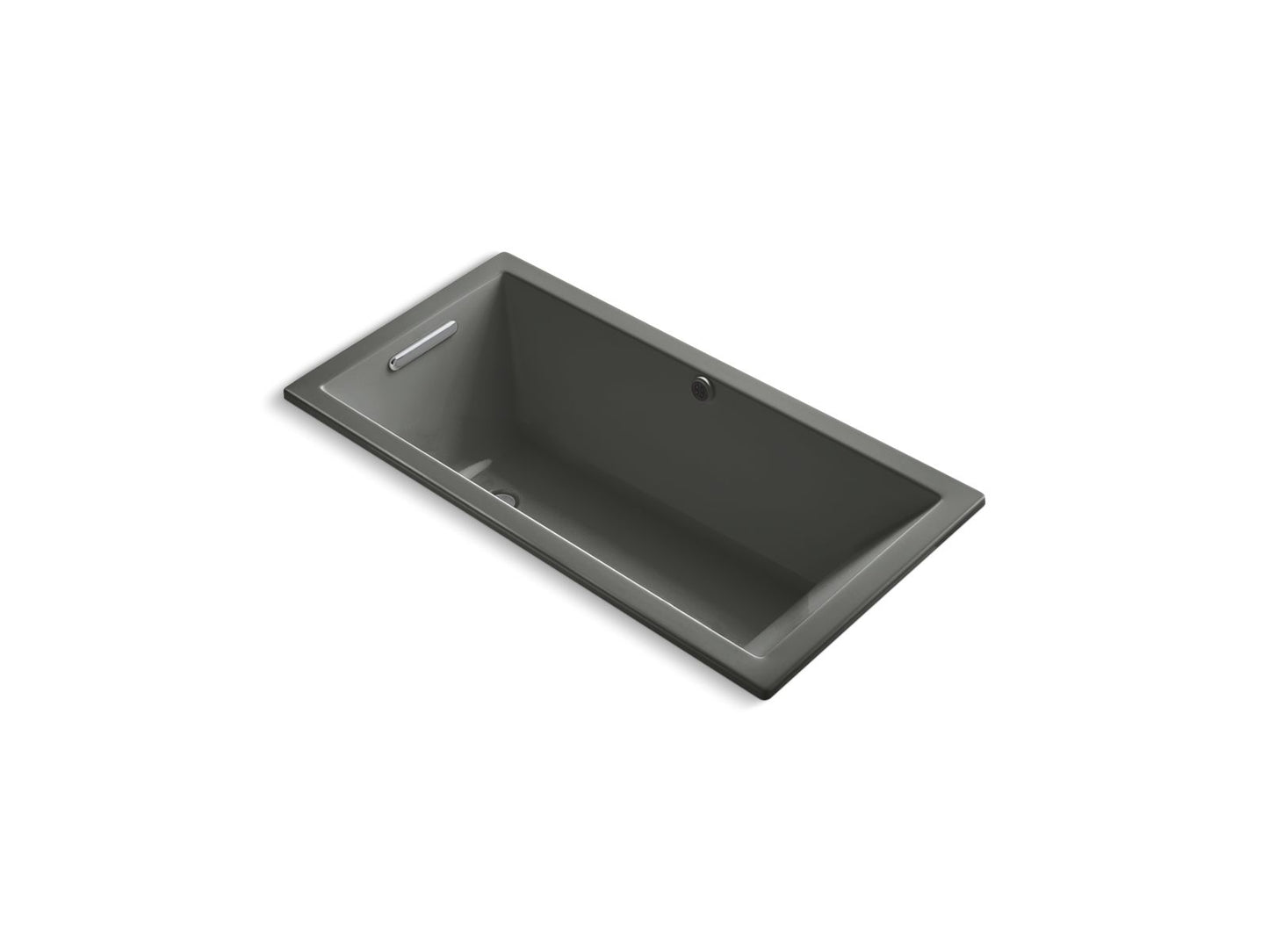 KOHLER K-1121-W1-58 Underscore 60" X 30" Drop-In Bath With Bask Heated Surface In Thunder Grey