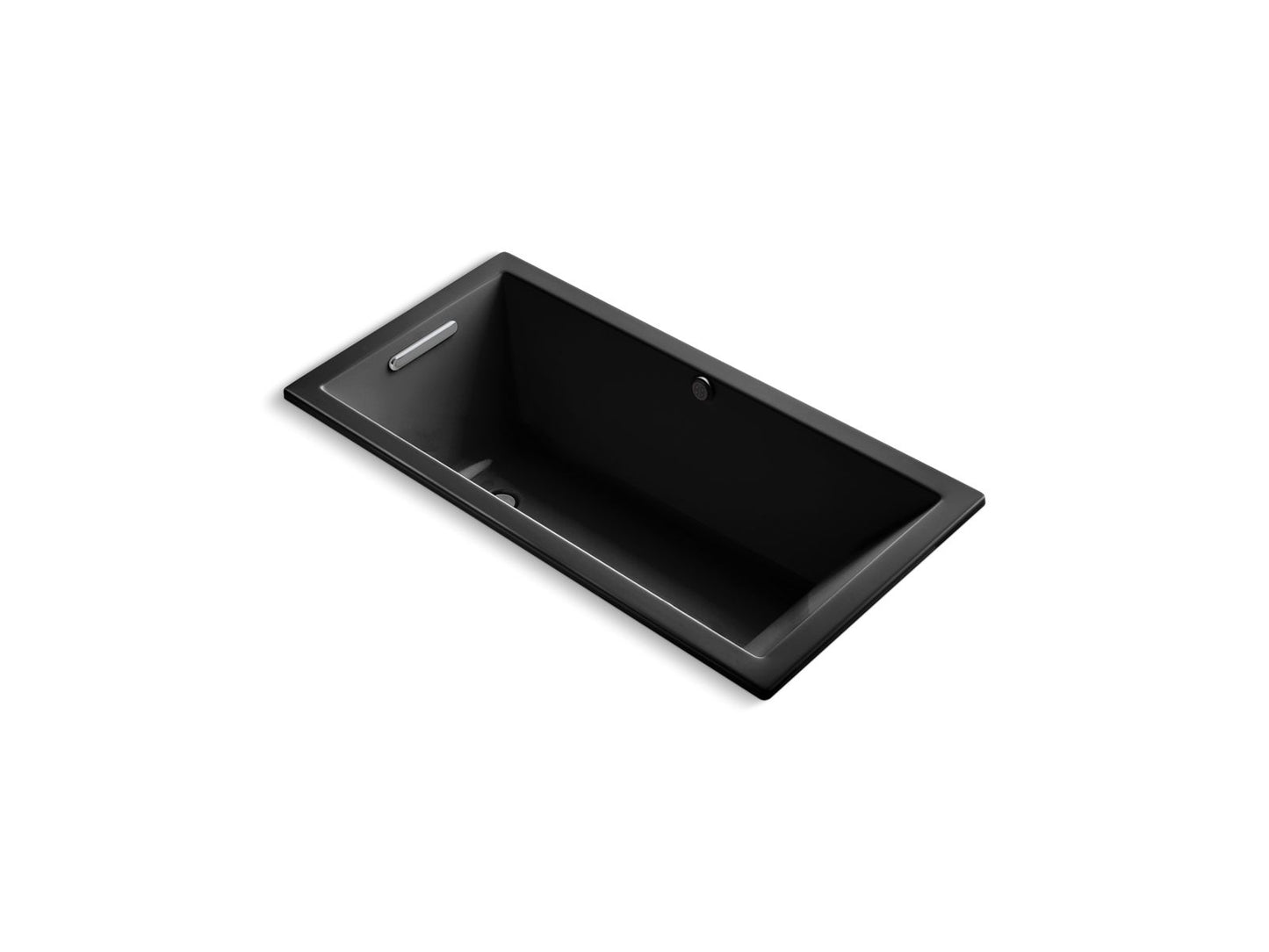 KOHLER K-1121-W1-7 Underscore 60" X 30" Drop-In Bath With Bask Heated Surface In Black Black