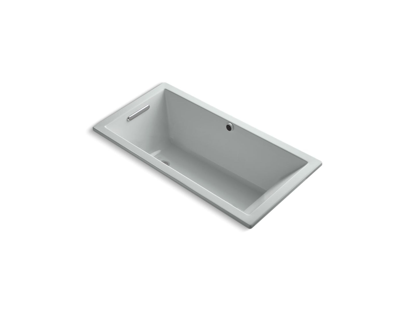 KOHLER K-1121-W1-95 Underscore 60" X 30" Drop-In Bath With Bask Heated Surface In Ice Grey