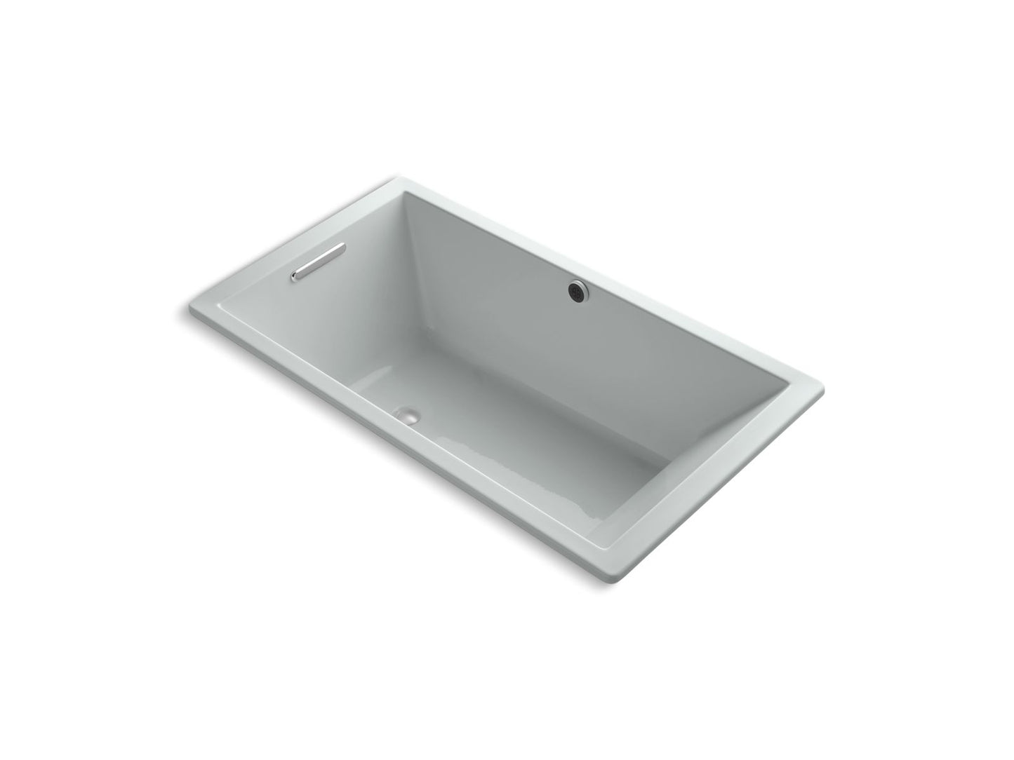 KOHLER K-1136-W1-95 Underscore 66" X 36" Drop-In Bath With Bask Heated Surface In Ice Grey