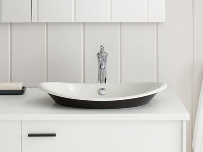 KOHLER K-5403-P5-96 Iron Plains 20-3/4" oval vessel bathroom sink - Biscuit