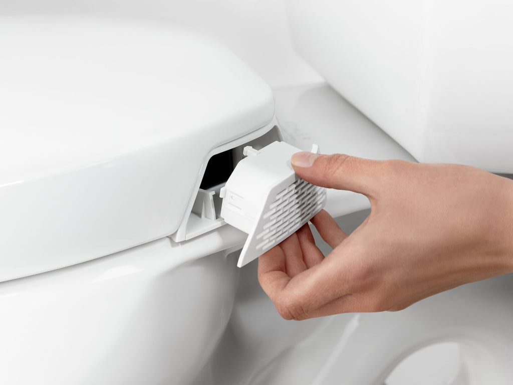 KOHLER K-5588-0 Purefresh Deodorizing Elongated Toilet Seat - White