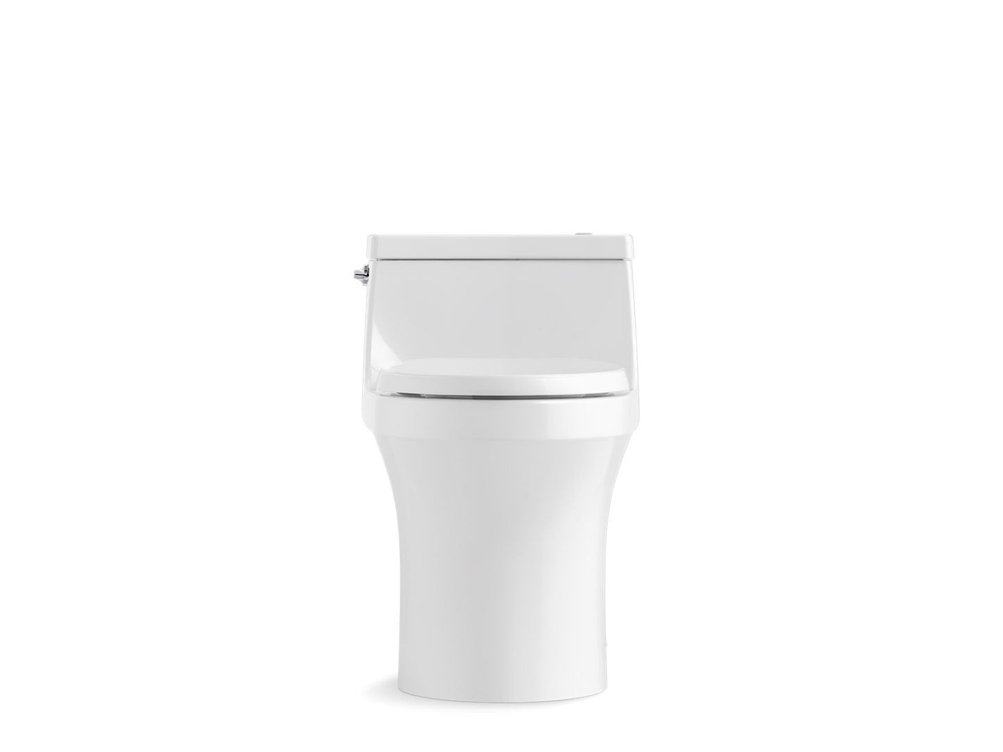 KOHLER K-5172-0 San Souci One-Piece Compact Elongated Toilet With Concealed Trapway, 1.28 Gpf In White