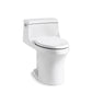 KOHLER K-5172-0 San Souci One-Piece Compact Elongated Toilet With Concealed Trapway, 1.28 Gpf In White