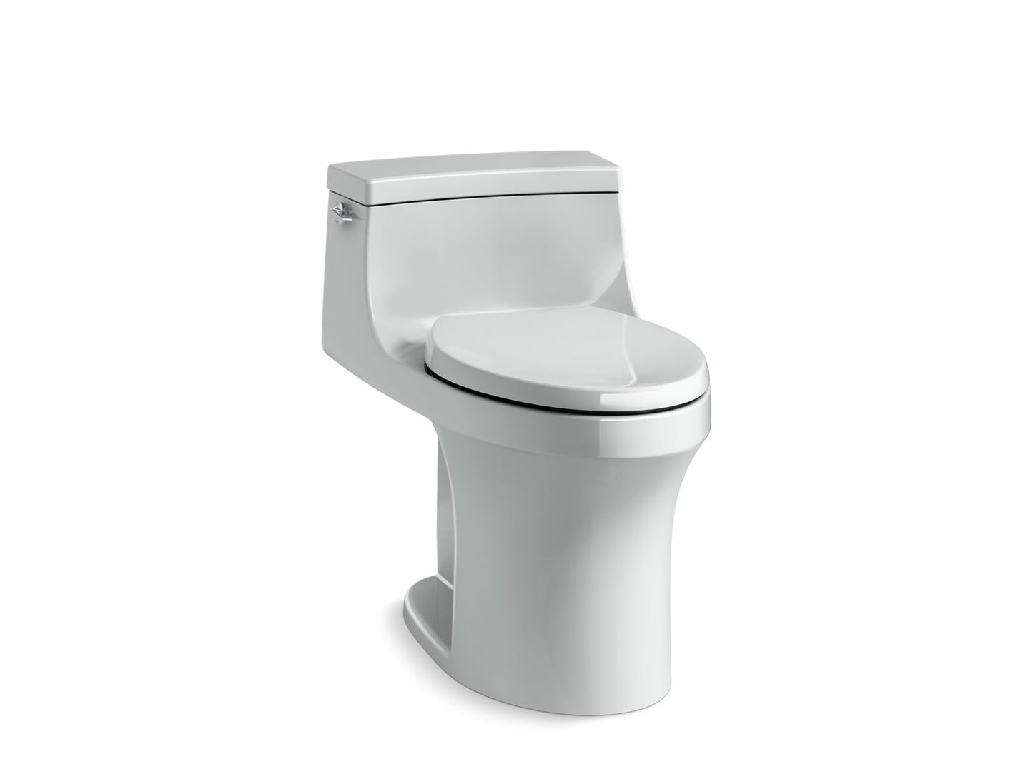 KOHLER K-5172-95 San Souci One-Piece Compact Elongated Toilet With Concealed Trapway, 1.28 Gpf In Ice Grey