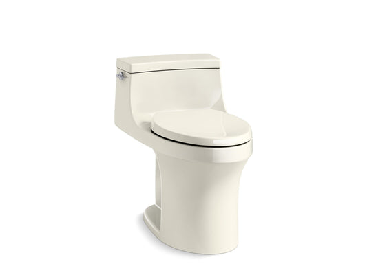 KOHLER K-5172-96 San Souci One-Piece Compact Elongated Toilet With Concealed Trapway, 1.28 Gpf In Biscuit